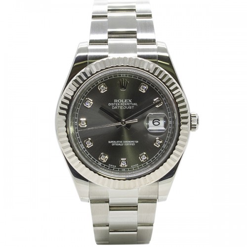 Pre-Owned Rolex Oystersteel & White Gold Datejust